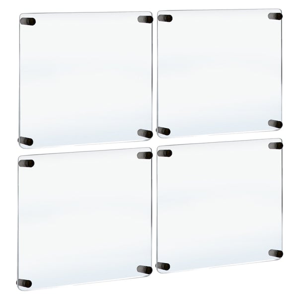 Gallery Wall Set of Four Floating Frames with Stand Off Caps: Overall Frame Size: 20in. x 20in.